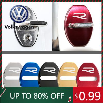 2026 Heiß für VOLKSWAGEN VW Neue Türschloss Dekoration Rostschutz Edelstahlabdeckung Neues R-Logo für VW Volkswagen Golf 8 MK