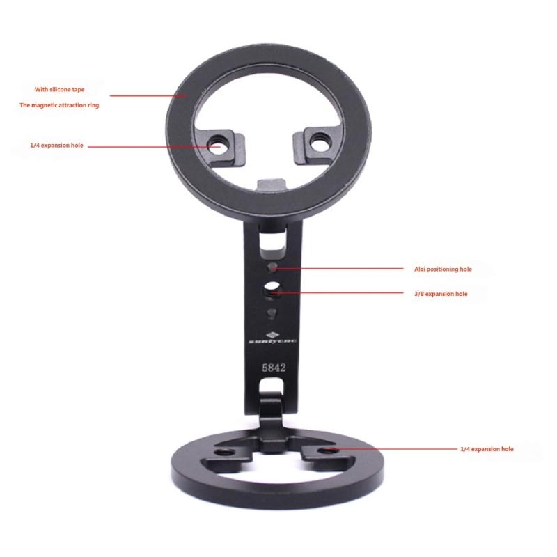 360 Rotating Aluminum Alloy Phone Holder Rack Support Suction Car Mount Magnetic Attachment For Stable Device Positioning