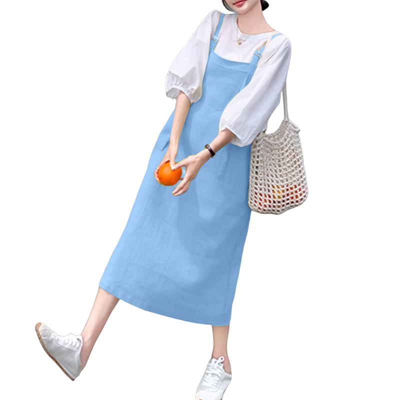 

ZANZEA Женский повседневный комбинезон без рукавов свободного кроя с квадратным вырезом XL синий