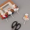 4pcs Resin Cartoon Chef Hooks Plastic Key Hangers Cute Sticky Hooks  Bathroom