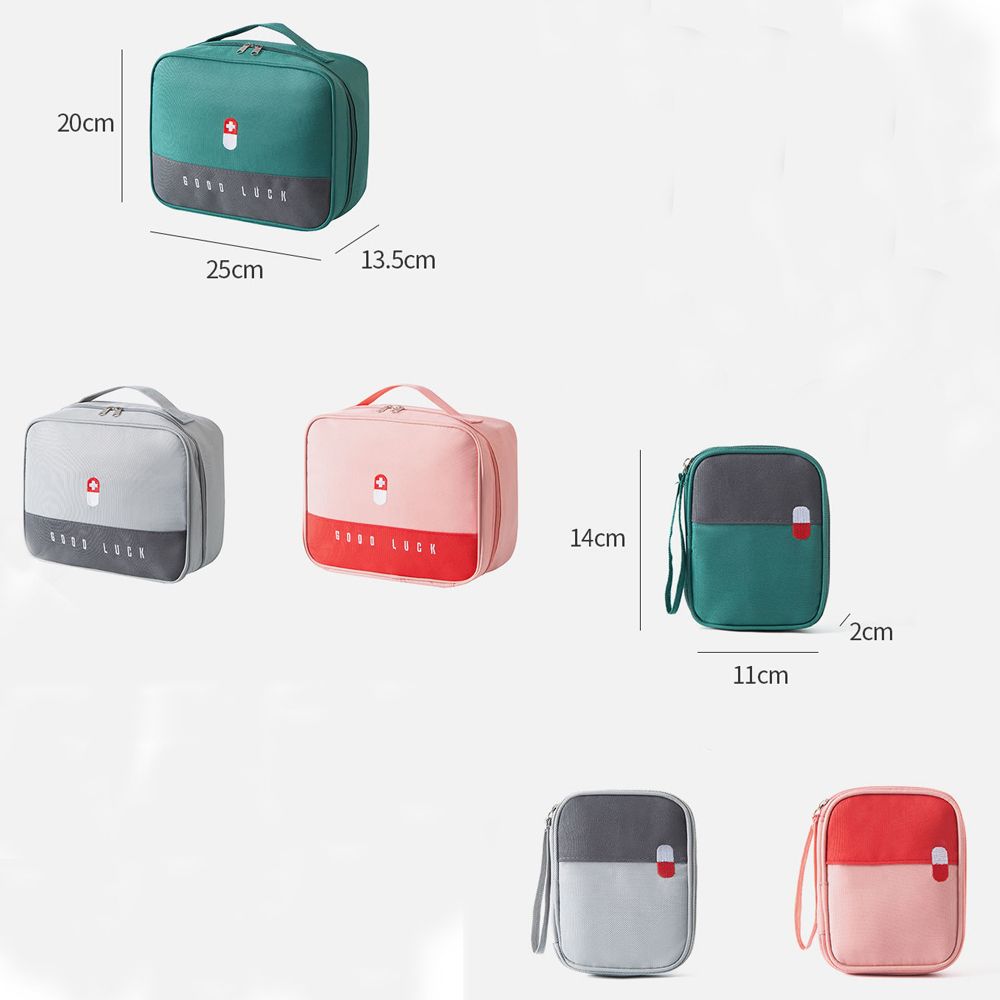 Insulated Empty Portable Multifunctional Large-capacity Thickened Medicine Box Safety Kit Aid Kit Storage Bag