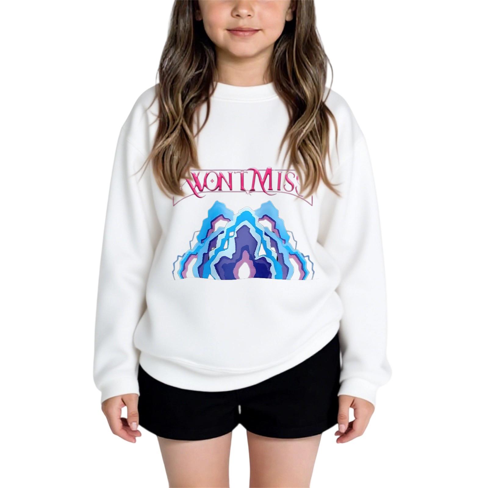 

Детские модные повседневные универсальные повседневные толстовки с круглым вырезом для мальчиков и девочек, повседневные лоскутные топы с длинными рукавами, свитшоты 160 белый