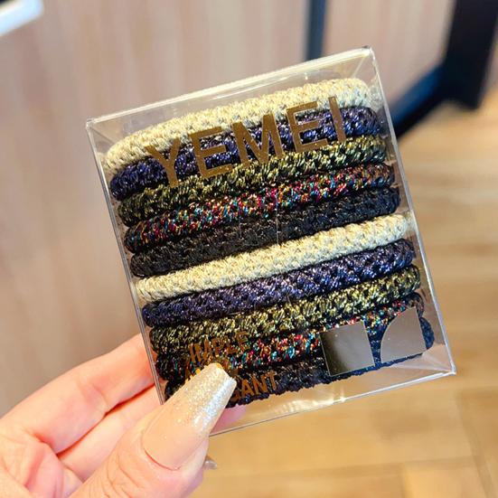 High Ponytail Hair Tie 10/14Pcs Elasticity Ropes, Thick Rubber Bands, Super Grip No Slip Ties, Breakage Accessories for Running Climbing Non-slip