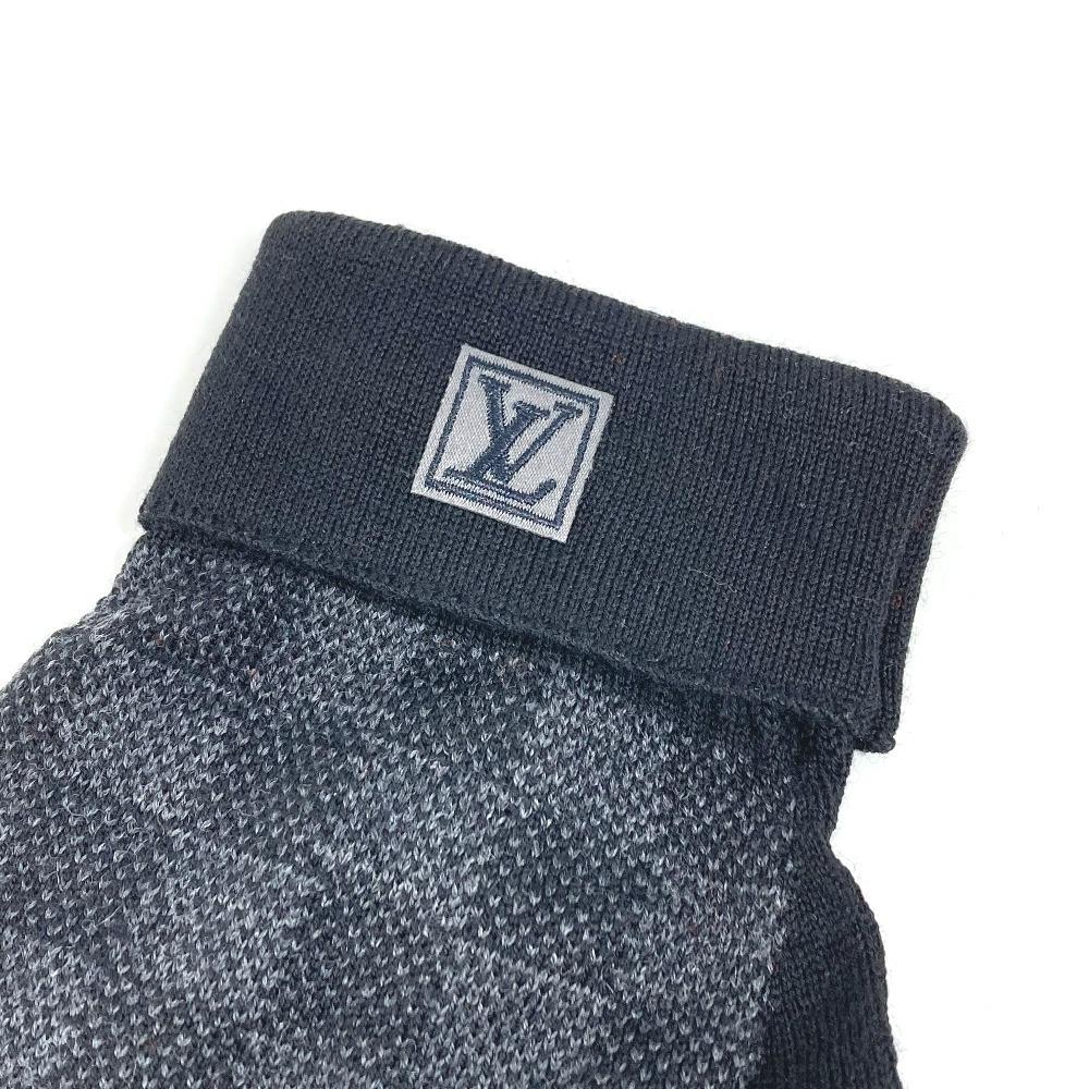 Louis Vuitton M70006 Damier Graphite Gon Petit gloves wool / polyester Black