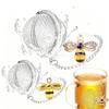 2CS Mini Stainless Steel Tea Infuser Butterfly Bee Chain Tea Filter Creative Mesh Ball Tea Strainer Coffee Herb Spice Diffuser