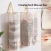 Hängende Netz-Aufbewahrungstasche Unterwäsche Socken-Organizer Sichtbar Atmungsaktiv Waschbar Für Kleiderschrank Schlafzimmer Wohnheim Home Organization