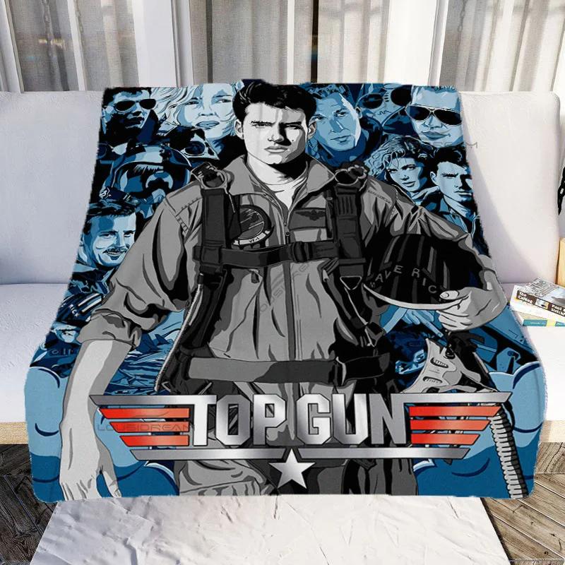 Fighter Aircraft Top Gun Patterns Blanket Fashion Flannel Blanket Cosy Lazy Couch Cover Blanket Super Soft Sheet Mattresses
