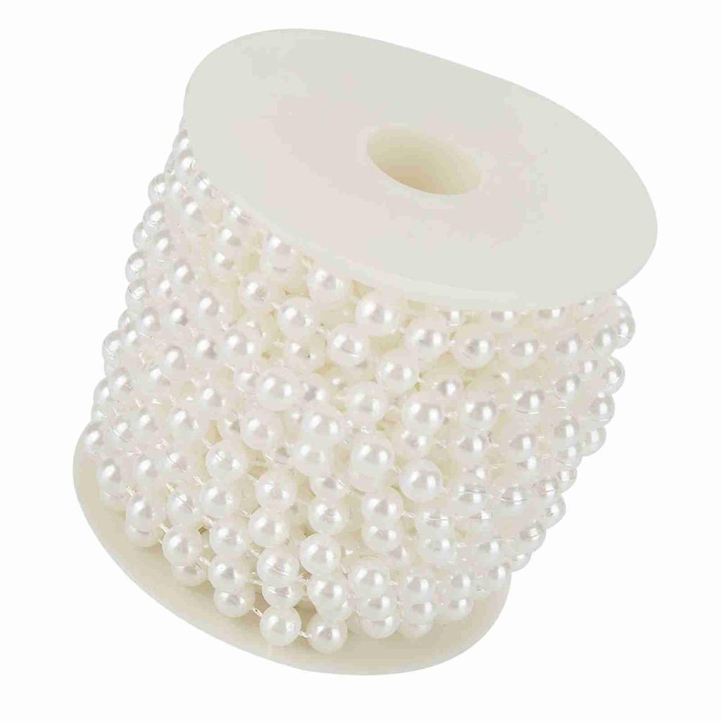 10mCelsiusroll Grinding Pearl Wire Beads Garland String   Wedding Decoration 8mm(white)