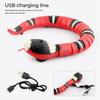 Realistic Snake Toy USB Charging Smart Sensing Obstacle Avoidance Glowing Eyes Interactive Toys For Cats Flexible Moving Body Remote Control Prank