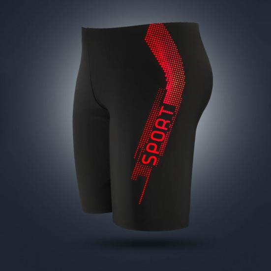 Costume da bagno da uomo con coulisse interna, vita media, design aerodinamico, patchwork di colore, stampa di lettere, pantaloncini da bagno, abbigliamento da spiaggia