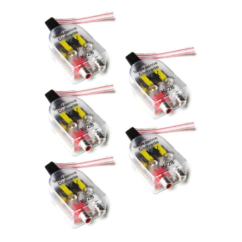 Car Stereo Stereo Converter Auto Speakers Levels Adapter High To Low Converter Automotive Accessories