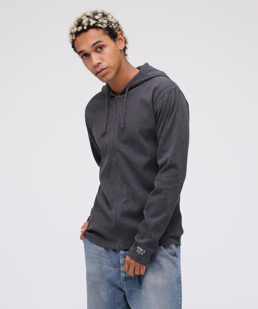 Avirex Daily Fullzip Rib Parka Size 019 Charcoal (6153641), XL,