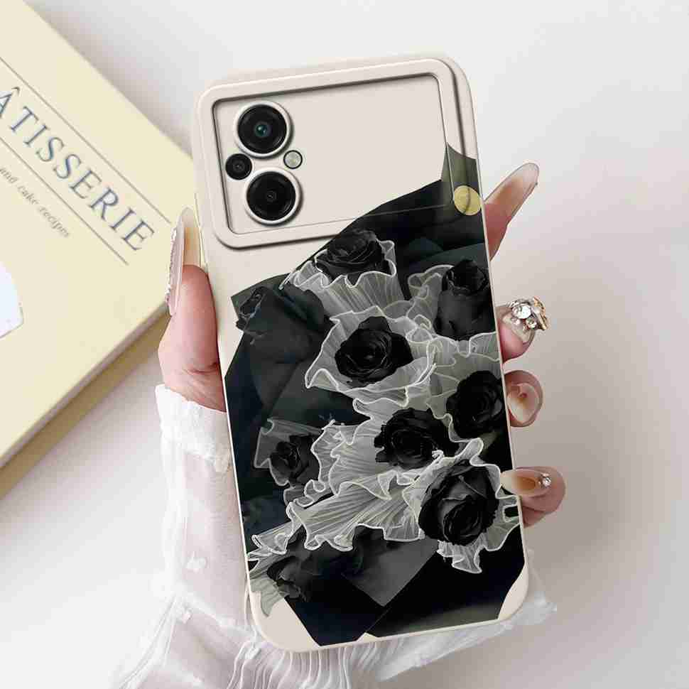 For Xiaomi Poco M5 4G Case Fashion Painting Flower Soft Silicone Back Cover For Xiaomi PocoM5 POCO M5 4G Shockproof Phone Cases