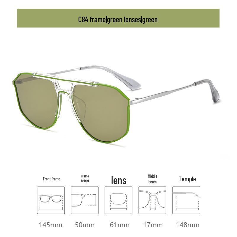 

Доктор. Сверхлегкие поляризационные солнцезащитные очки Лори с двойной переносицей - стиль Тираннозавра