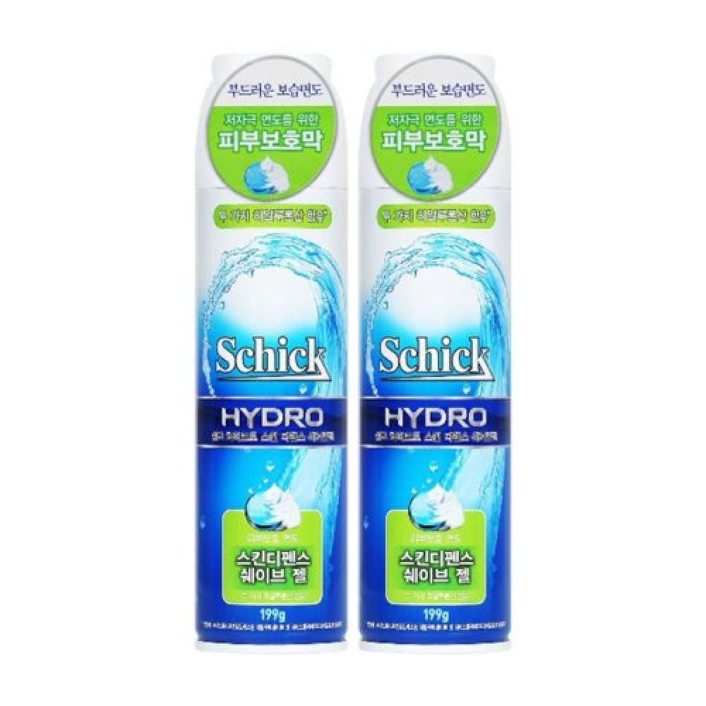 Schick Hydro Skin Defense Shave Gel 199g 2pack NONE