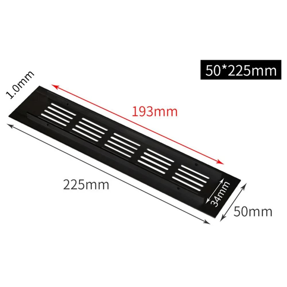 50mm  Cabinet Wardrobe Air Vent Grille Ventilation-Cover For Wardrobes Shoe Cabinets Aluminium Rectangular Cooling Vent Mesh