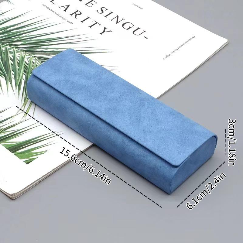 Hard-Shell Spectacle Case Men Women Glasses Case Pu Leather Portable Anti-Extrusion Sunglasses Storage Box Eyewear Pouch