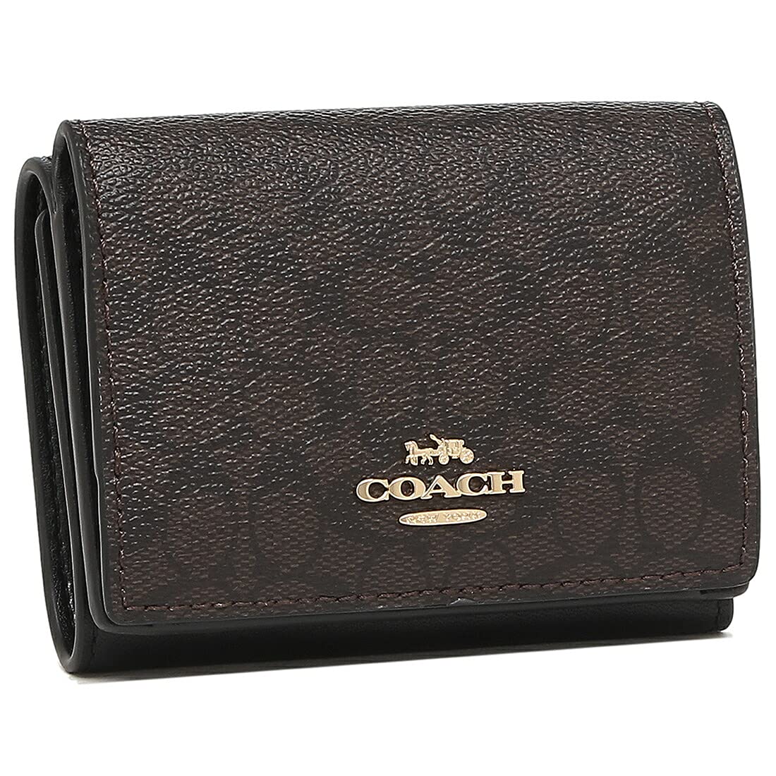 

Кошелек Outlet Коричневый Черный 91806 IMAA8 [Coach] Три сложения Женский [Продукт]