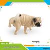 Pug Dog Model Toy for Children's Cognitive Play and Decoration