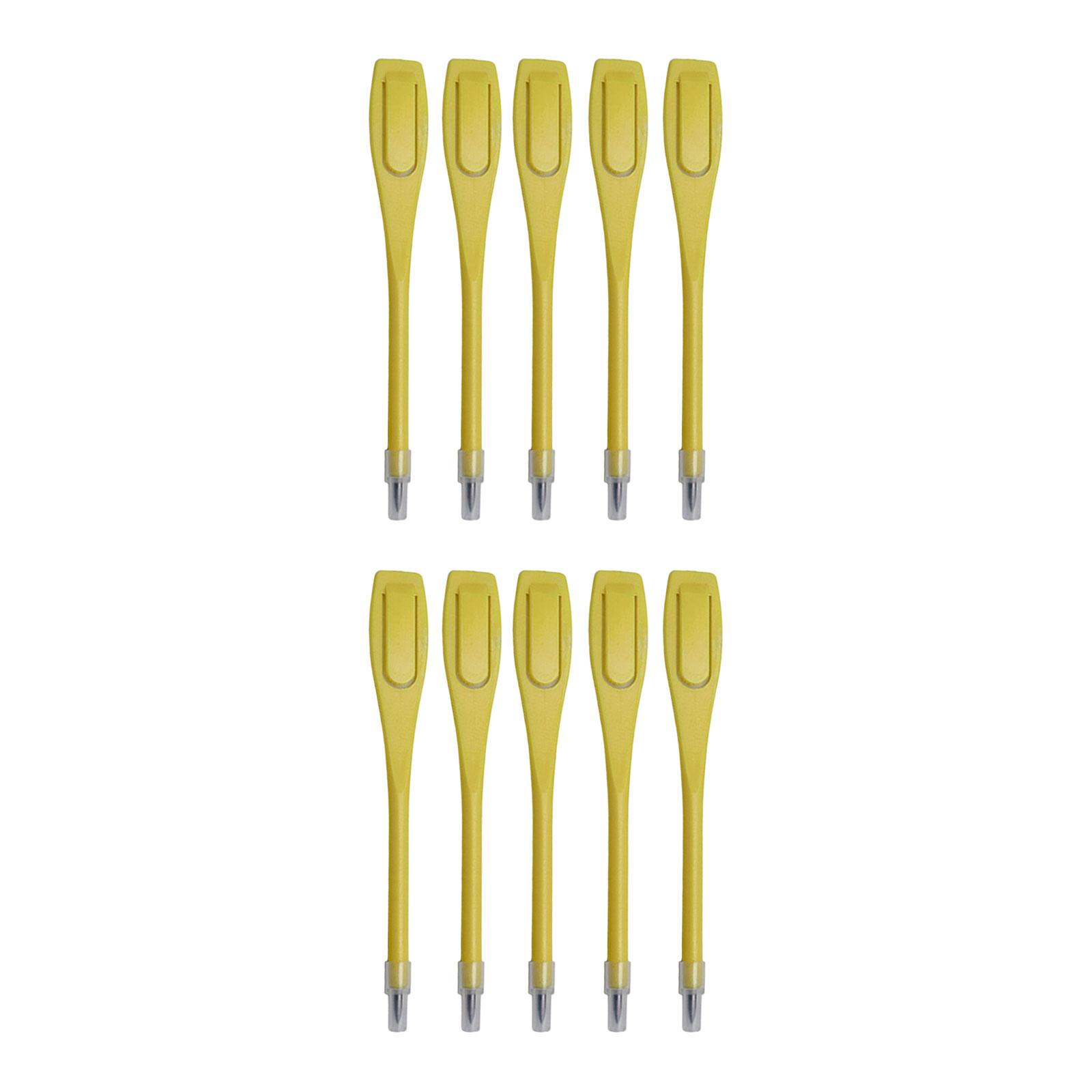 

10 шт. карандашей для гольфа 2B карандаши для подсчета очков для гольфа мини-карандаши пластиковые маркеры для записи очков карандаши для гольфа для спортивной игры жёлтый