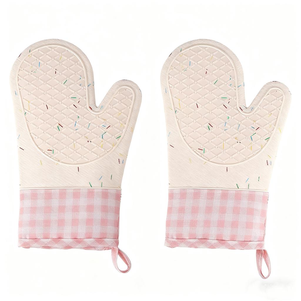 1PC Cute Silicone Kitchen Single Oven Glove Mitts Insulation Heat Resistant Microwave Glove Baking Tools
