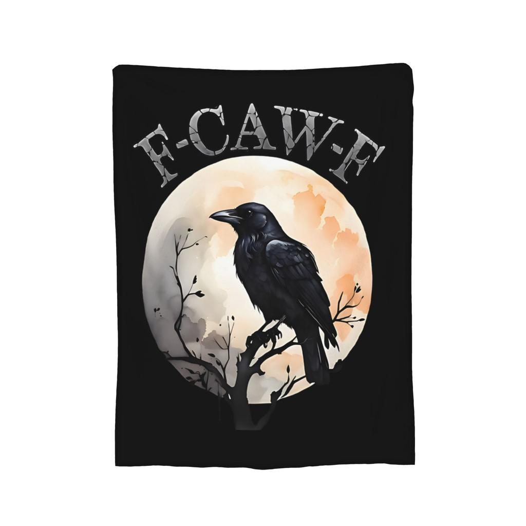 F-Caw-F Lustige Meme Flauschige Decken Humor Huhn Hahn Mode Überwurfdecke für Bett Sofa Couch 200x150cm Teppichstück,