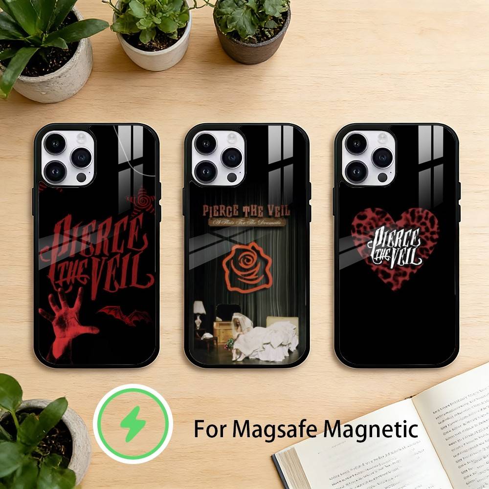 P-pierce the veil band Phone Case For iPhone 17/16/15/14/13/12/Plus/Pro/Max for Magnetic Wireless Charging