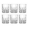6 stk/4 stk/2 stk/1 stk Whiskyglass Krystallglass 230 ml Vinglass Gjennomsiktig Drikkeglass for Bar/Hjem Spiritusglass Preget Vannglass