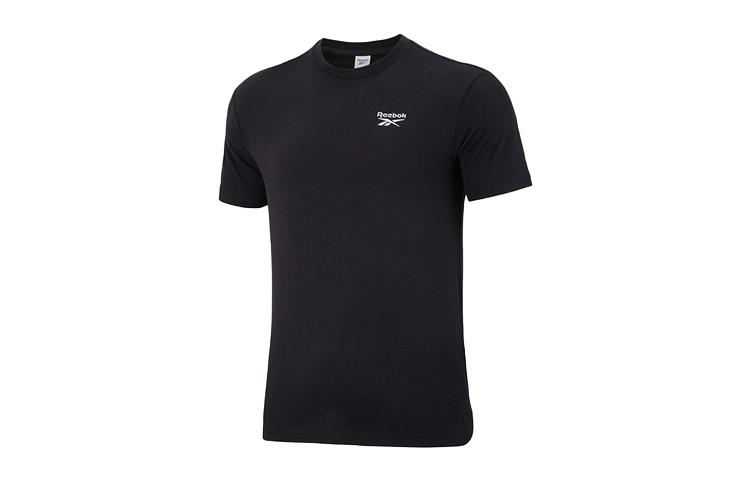 Reebok T Shirts Unisex Black Crew Neck Moderate Straight Fit GR8487 S