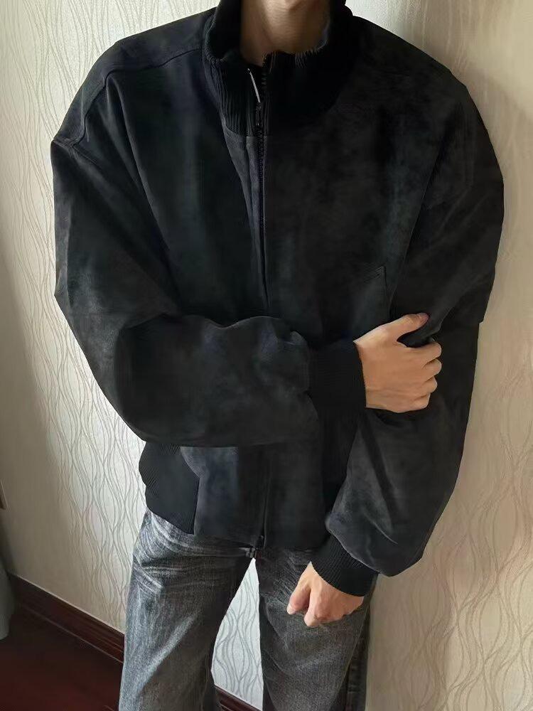 2025 Men's Trendy Loose Baseball Jacket - Spring/Autumn Casual American Fashion for Couples