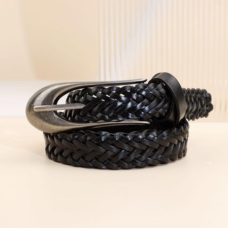 Mary Handmade braided leather belt, top grain cowhide women s belt, full grain genuine leather belt 120cm