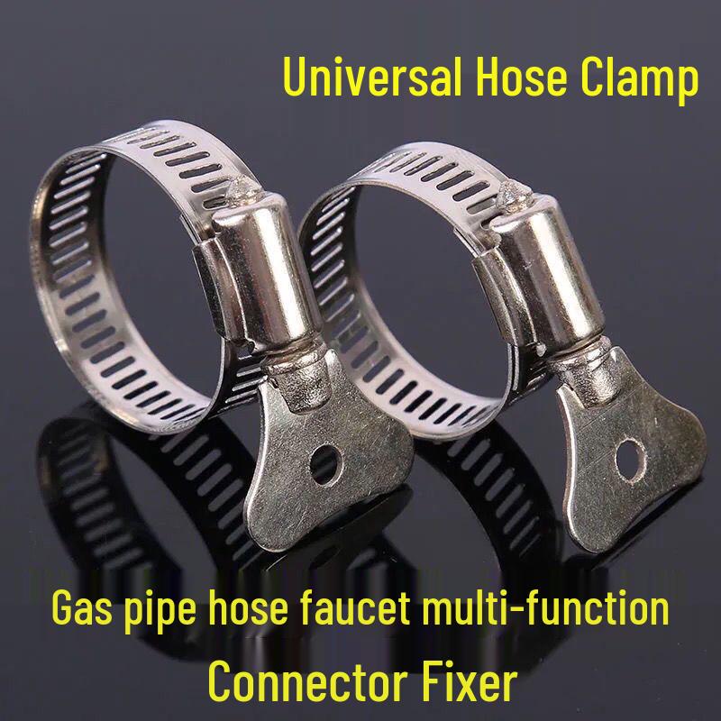 Stainless Steel Hose and Pipe Clamp for Secure Water and Gas Connections