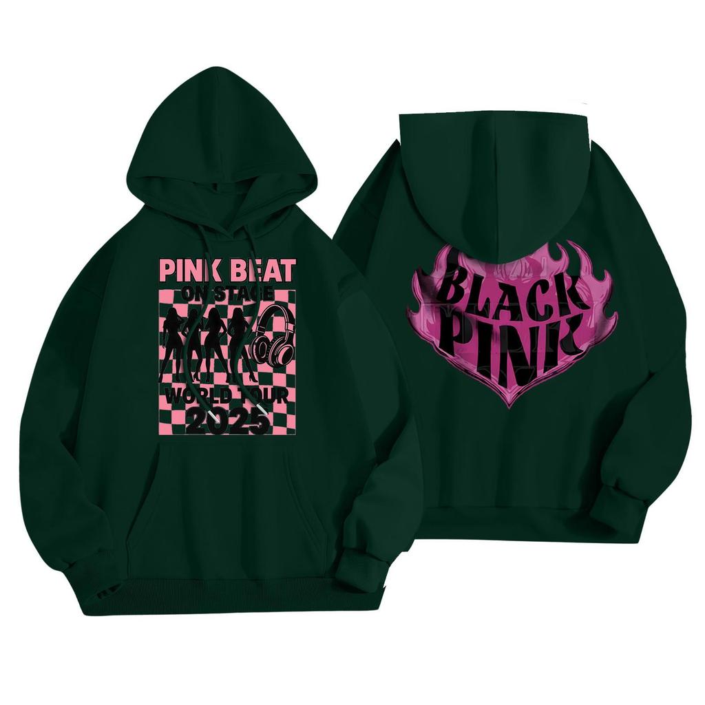 Dámská módní ležérní mikina s kapucí, dlouhým rukávem a potiskem