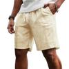 Spring Summer Men's Striped Drawstring Sports Shorts Simple Casual Mid Shorts for Europe America