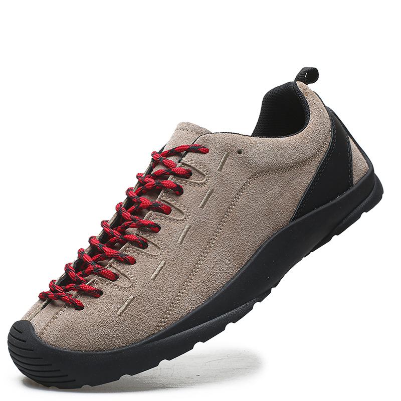 Professional Mens Hiking Shoes Quality Black Orange Lightweight Anti-Slip Outdoor Male Walking Trekking Sneakers Big Size