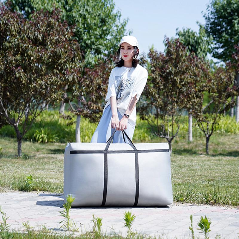 Reusable Waterproof Moving Bag Extra Large Laundry Storage Packing Tote for Grocery Shopping Camping College Dorm Room