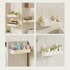 Cute Flower Suction Cup Shelf Drain Hole Soap Dish Holder Storage Organizer Rack  Shower