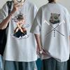 Plus Size Demon Slayer Anime Printed Men and Women Summer Tshirt Casual Parent Child Top Fashion Cotton Y2K Harajuku Street