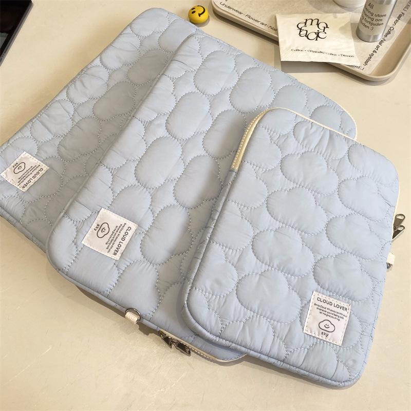 

TS JYL laptop bag,Korean Cloud Padded iPad Sleeve 11 Inch Tablet 14 15 Inch Laptop Cover 14 inches синій