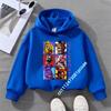 Five Nights At Freddy's Kids Boys' Sportswear Girls' Casual Top Cartoon Print Autumn/Winter Long-Sleeve Children's Hooded Shirt