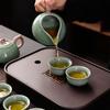 Chinese Ge Kiln 10-Piece Stone Tea Set