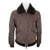 Moncler [Good condition/Domestic Regular] EDWIN Edwin Suede/nylon Switching Boa X Down Jacket 2 BrownUsed