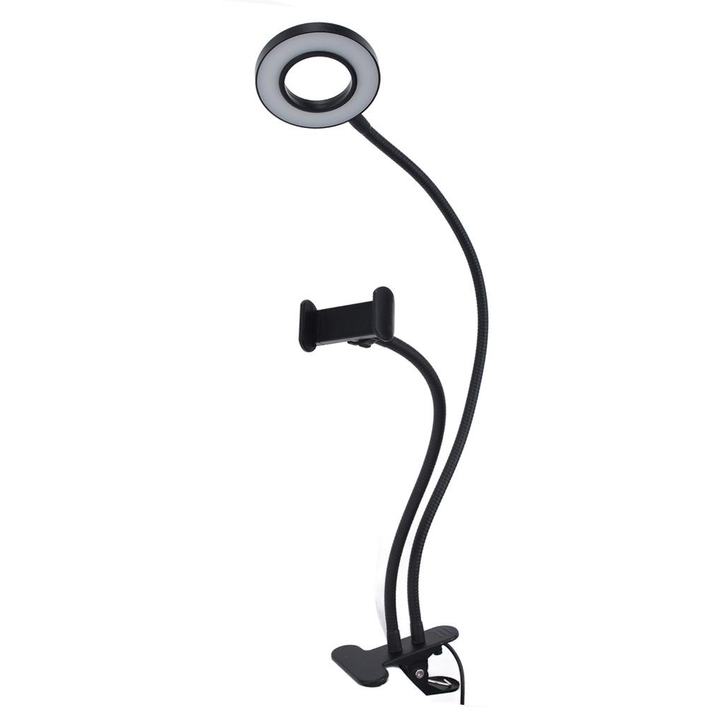 Adjustable Angle Ring Light 6W Desk Lamp Portable Makeup Mirror Light  Makeup