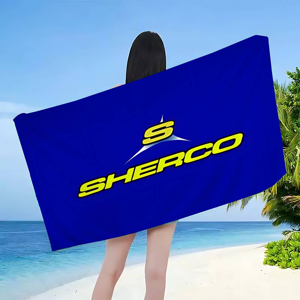 S-Sherco LOGO Bath Towel Microfiber Soft Water Absorbing Breathable For Girl Kids Decorative Cartoon Beach Towel