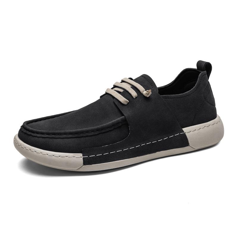 Men's Suede Leather Casual Shoes Retro Brown Moccasins Men High Quality Shoes Light Comfortable Driving Flats Sapatos Masculinos