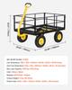 VEVOR Steel Garden Cart, 635 Kg Heavy Duty Pullable Garden Wagon Yard Cart