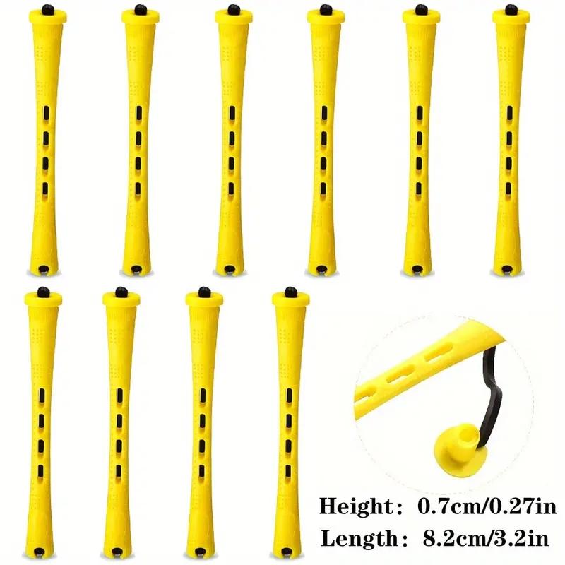 

10pcs perm and curl hair styling tools жёлтый