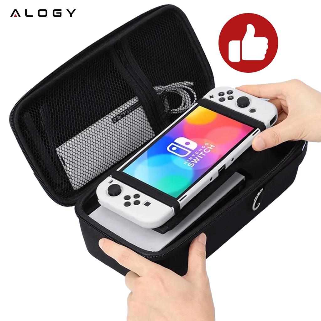 Pokrowiec Do Nintendo Switch 2 2025 Torba Ochronna Duże Twarde Etui Eva, Kuferek, Wodoodporna, Lekka, Z Uchwytami Alogy Hardfoambag™ - Czarna