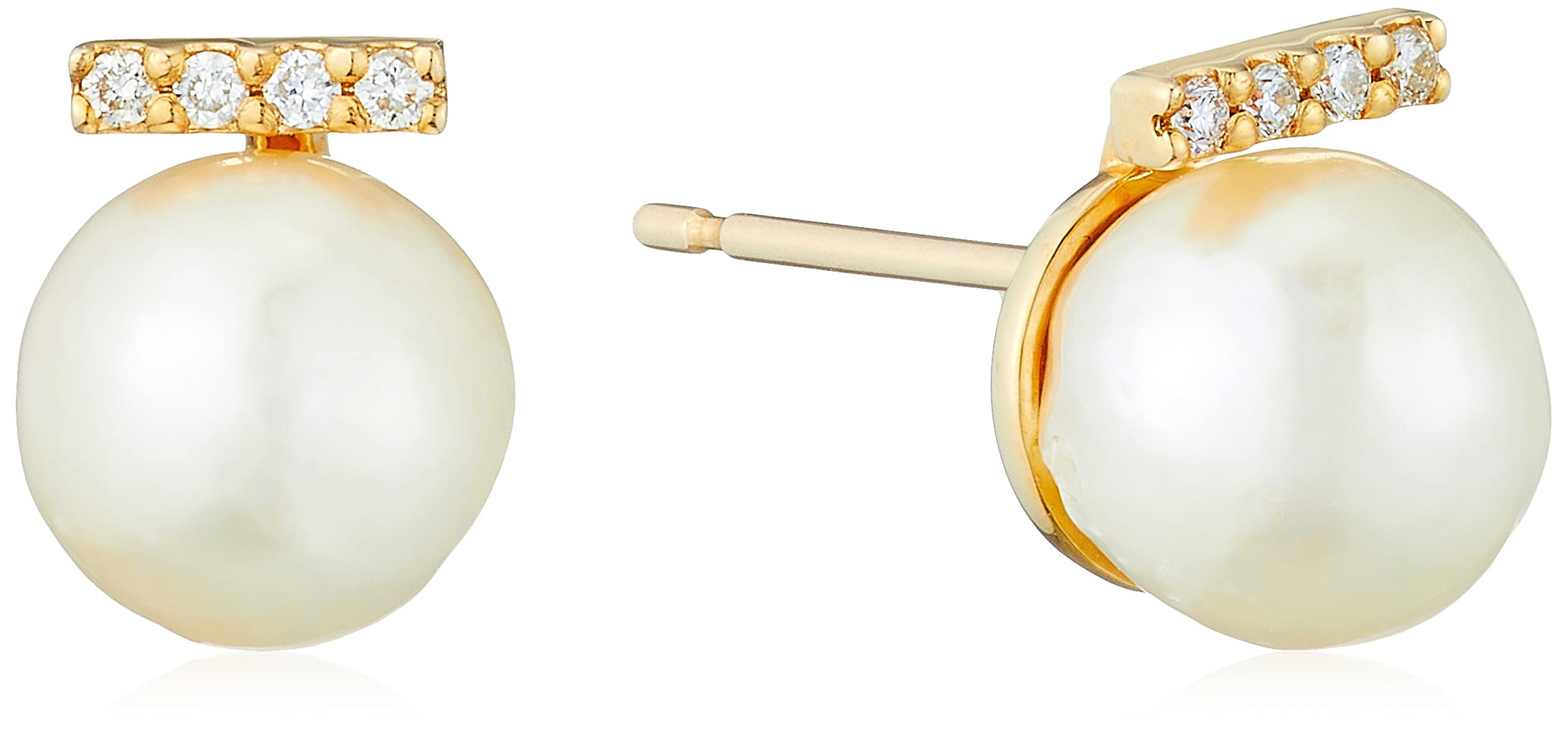 

[Official] ESTELLE Women s Earrings in 10K Yellow Gold with June Birthstone Akoya Pearls (Product Code: 0242-0536-0019-0000)