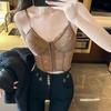 Push Up Sexy Lace Corset Top Slim Fit Hollow Suspender Vest Tank Vest Top  Spring&Summer